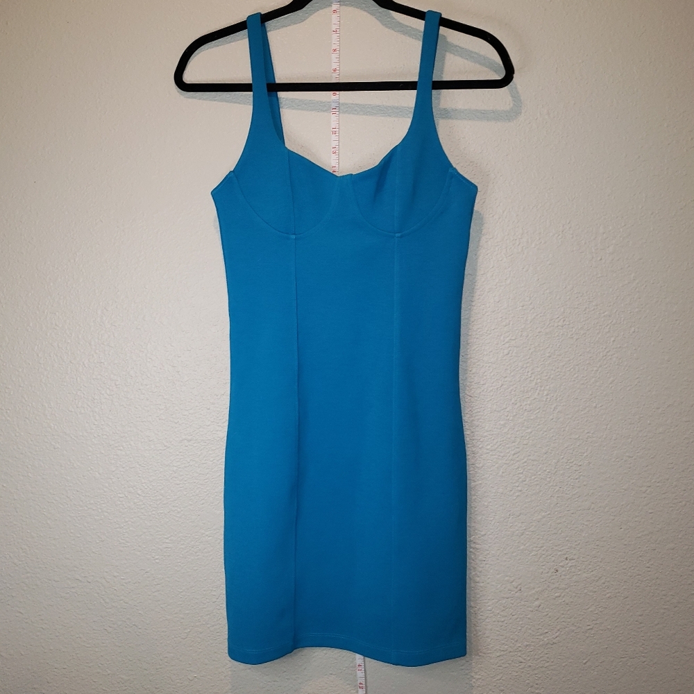 Zara Aqua Mini Dress